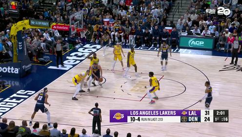 穆雷三分准绝杀+威少抢断致胜 小里37+8+13 残阵湖人憾负掘金