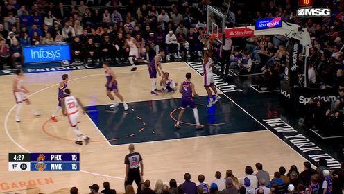 阿努诺比32+6 布伦森复出15+6 布克40分 尼克斯送太阳6连败