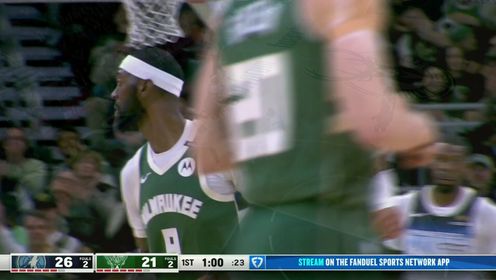 末节40-13！字母哥三双 波蒂斯解禁 雄鹿一节逆转森林狼！