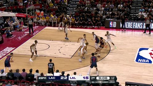 夏联-布朗尼17+5+5 克内克特15中3 米勒19+7 湖人不敌快船