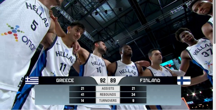 差点就被逆转了！希腊拒绝翻盘三分险胜芬兰 夺得欧锦赛季军！